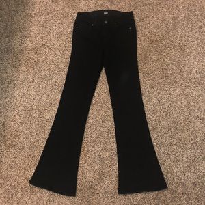 NWOT Paige Lou Lou Petite Black Flare Jeans